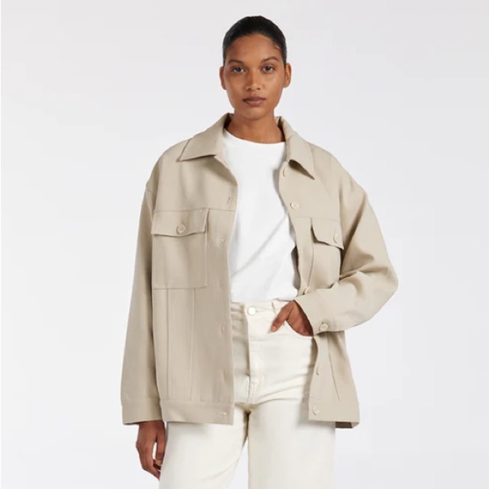Dissh trucker jacket with tags, retail $170